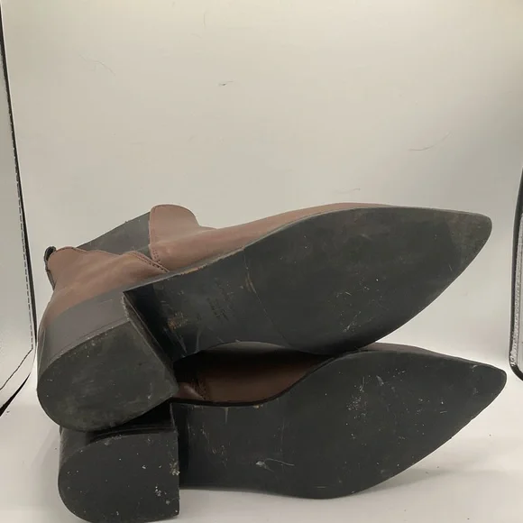 “ACNE STUDIO” “JENSON” Brown Leather Ankle Boots - Picture 8 of 16